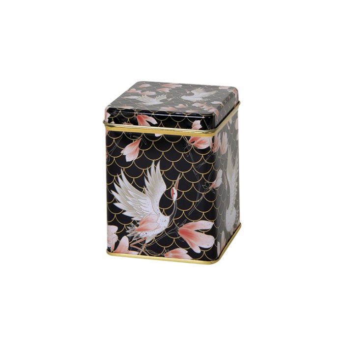 Vierkant blik s kraanvogels