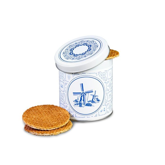 Blik met stroopwafels