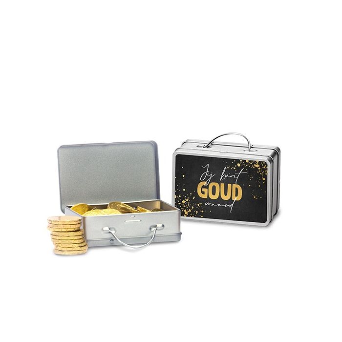 Koffertje met goud 