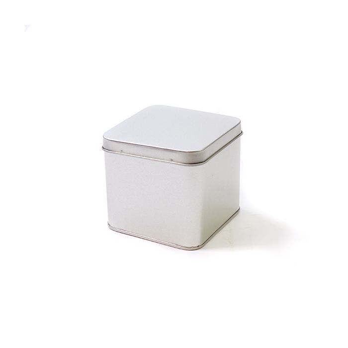 Vierkant blik met los deksel