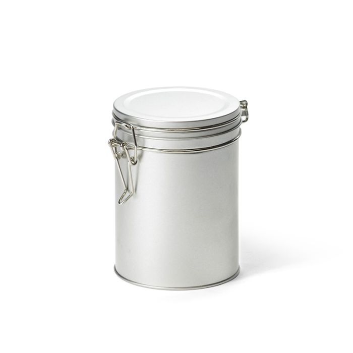 Rond blik met klipsluiting