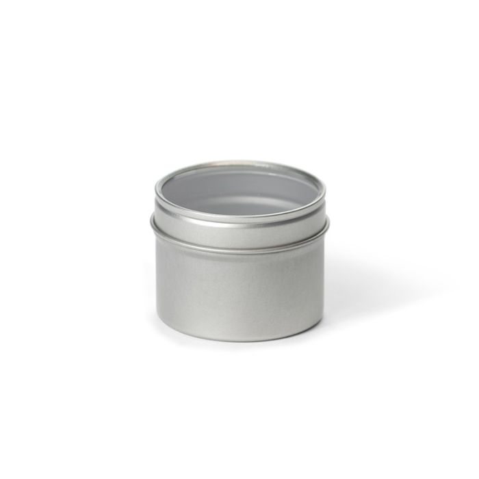 Rond kruidenblikje met venster