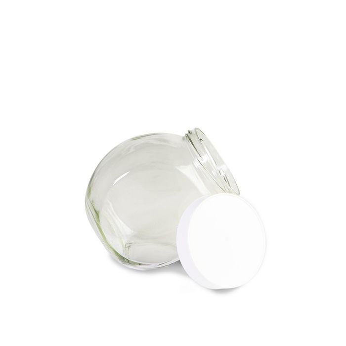 Glazen snoeppot medium