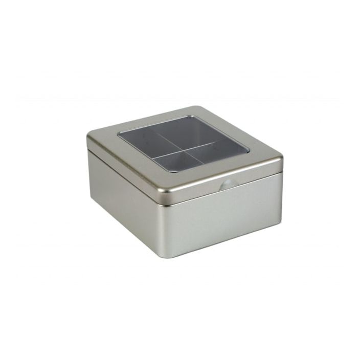 Theeblik met 4 vakken