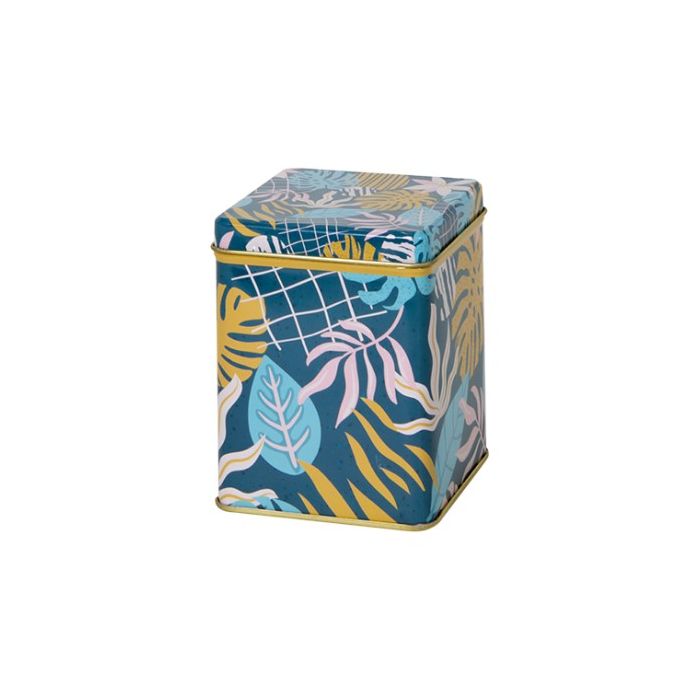 vierkant blik maat s tropisch