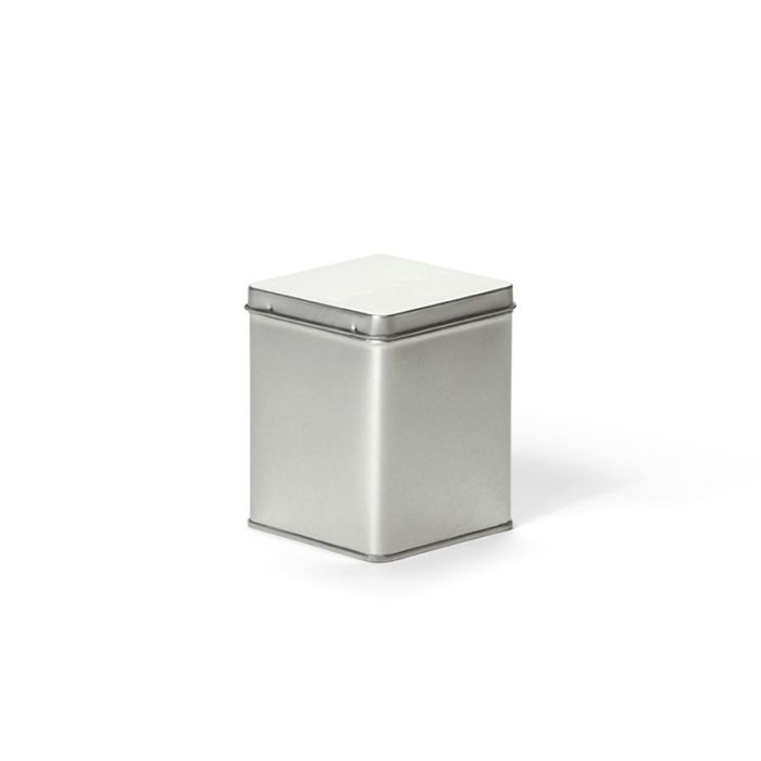 Vierkant blik 100 gram zilver