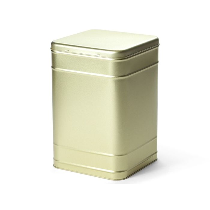 Vierkant blik goud 2kg