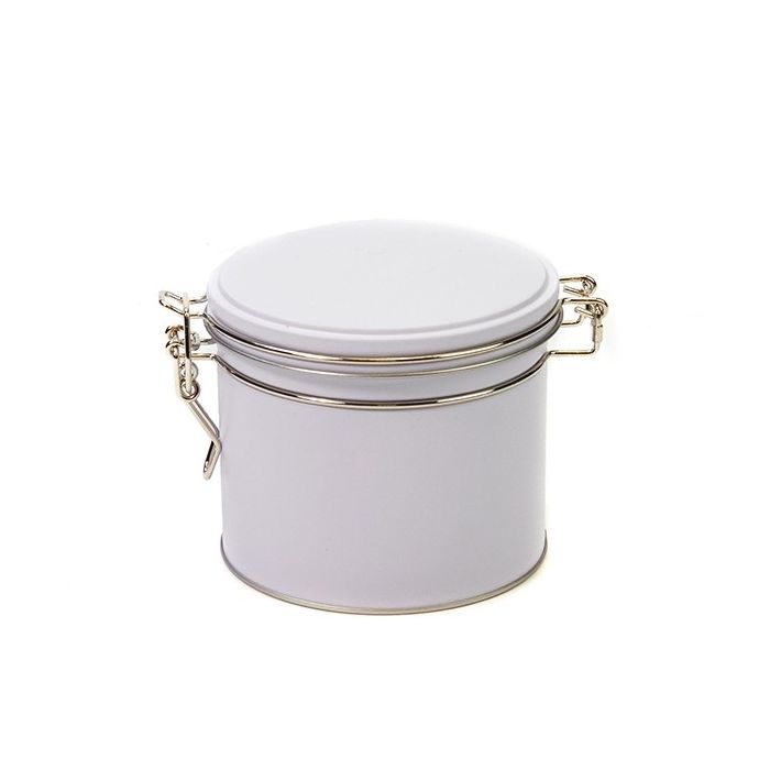 Wit blik met klipsluiting