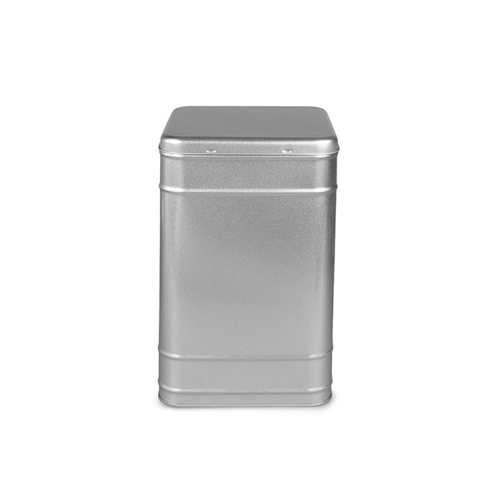 Zilver vierkant blik XXL