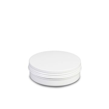 Rond zwart alu blikje - 100 ml