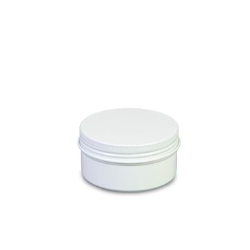 Rond zwart alu blikje - 100 ml