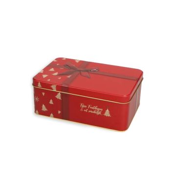 Rechthoekig kerstblik rood