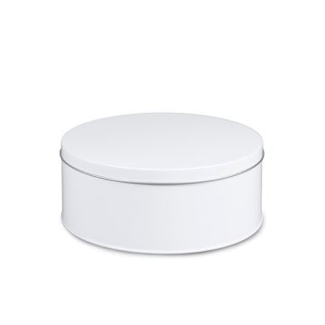 Rond koekblik wit