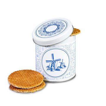 Blik met stroopwafels