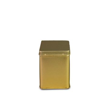 Vierkant blik 100 gram goud