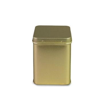 Vierkant blik 200 g goud