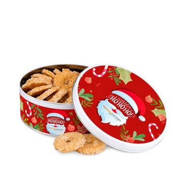 koekblik met kerstkransjes