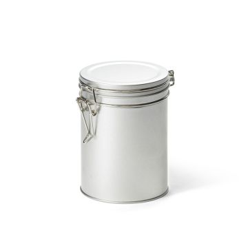 Rond blik met klipsluiting
