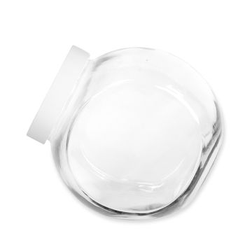 Glazen pot 2 liter wit - foto 1