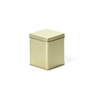 Vierkant blik 100 gram goud