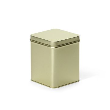 Vierkant blik 200 g goud