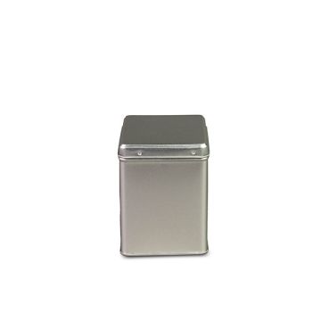 Vierkant blik 100 gram zilver