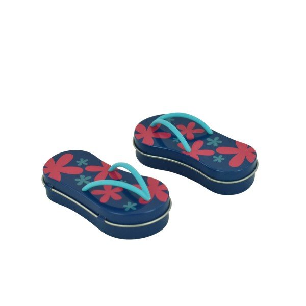 Klein blauw slipper blik 2