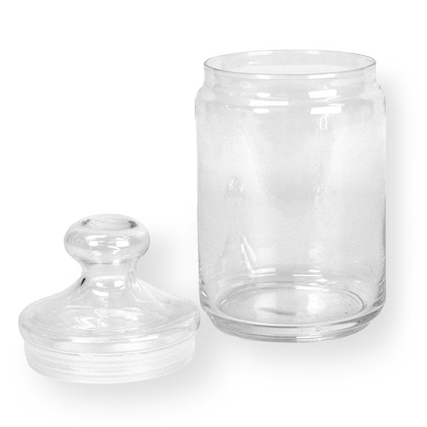 Glazen stolp 1 liter - foto 2