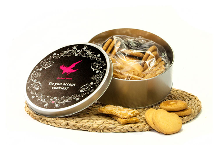 Taartblik bedrukt met logo, de ideale giveaway!