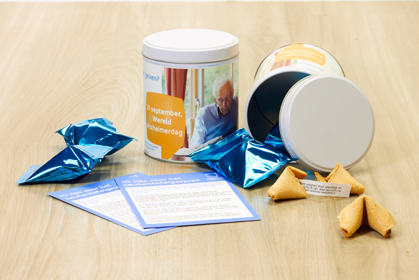 Blikken met fortune cookies voor Acteon Thuiszorg