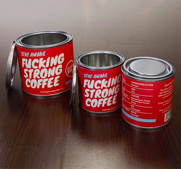 Koffieblikken voor de verpakking van een eigen koffiemerk