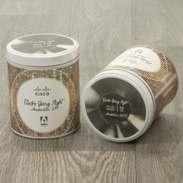 Geschenkblik voor Electro cisco